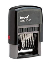 Trodat 6 Digit Self-Inking 4846 Numberer Stamp (Blue Ink Color)