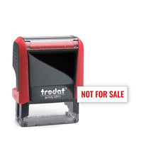 Trodat NOT FOR SALE - Text Stamp with Built-In Ink Pad (Red Ink Color)