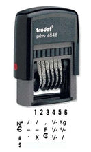 Trodat 6 Digit Self-Inking 4846 Numberer Stamp (Blue Ink Color)