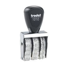 Trodat 1010 Classic Date Stamp With Functional Wheels (Black Ink Color)