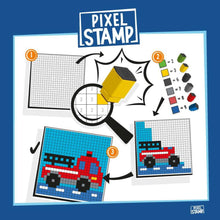 Trodat Pixel Stamp Vehicles, the Combination of Pixel Art and Stamp