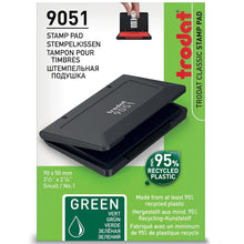 Trodat 9051 Green Stamp Ink Pad - 9 x 5 cm