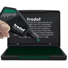 Trodat 9051 Green Stamp Ink Pad - 9 x 5 cm