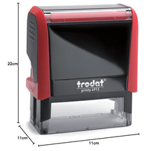 Trodat NO REFUND/EXCHANGE - Text Stamp with Built-In Ink Pad (Blue Ink Color)