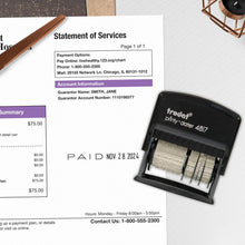 Trodat Printy 4817 Self-Inking Date & 12-Message Stamp (Black Ink Color)