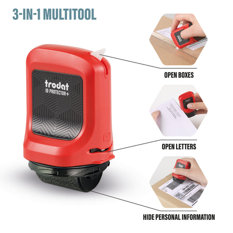 Trodat ID Protector<br/>Privacy Protection Roller + Letter Opener + Box Cutter