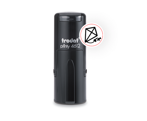 Trodat Printy 4612 – Self-Inking Kite Stamp (Purple, 12mm)