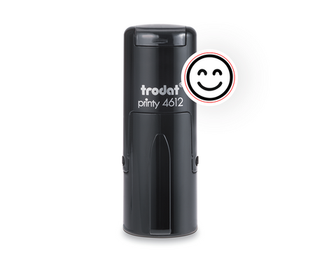 Trodat Printy 4612 – Self-Inking Smiley Stamp (Green, 12mm)