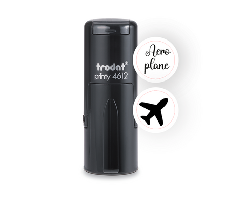Trodat Printy 4612 – Self-Inking Rectangle Pocket Stamp (Black, 12mm)