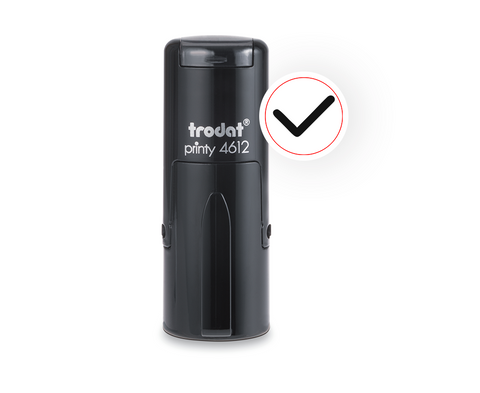 Trodat Printy 4612 – Self-Inking Check Mark Stamp (Green, 12mm)
