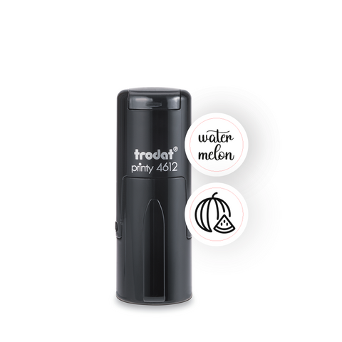 Trodat Printy 4612 – Self-Inking Watermelon Pocket Stamp (Green, 12mm)