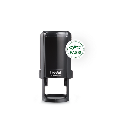 Trodat Printy 4630 Self-Inking Circular Stamp-Pass (Ø 30mm)