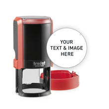 Trodat Customizable Text Stamp with Built-In Ink Pad (Red Ink Color)