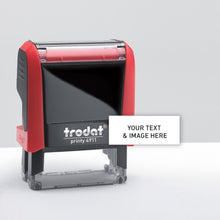 Trodat Customize Your Text Stamp with Built-In Ink Pad (Blue Ink Color)