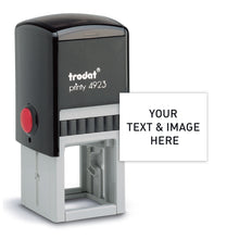 Trodat Customize Your Text Stamp with Built-In Ink Pad (Blue Ink Color)